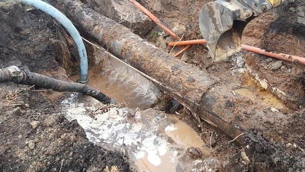 Prace remontowe na sieci wodociągowej
