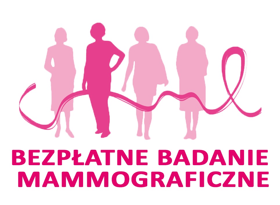 Baner graficzny przedstawiający bezpłatne badanie mammograficzne