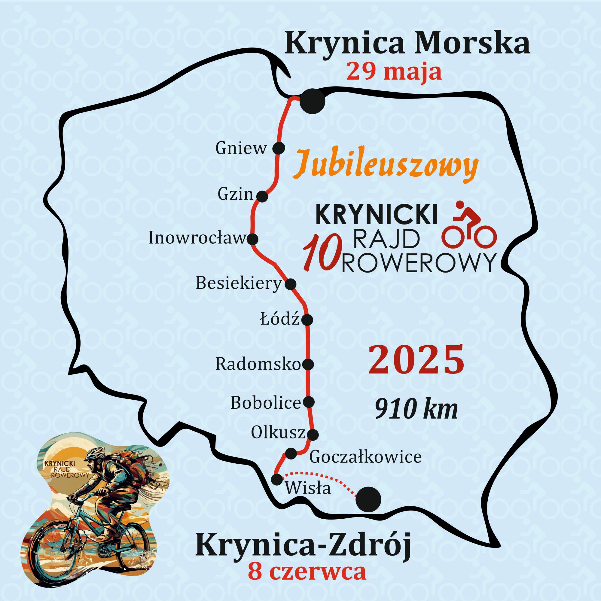 Jubileuszowy 10. Krynicki Rajd Rowerowy