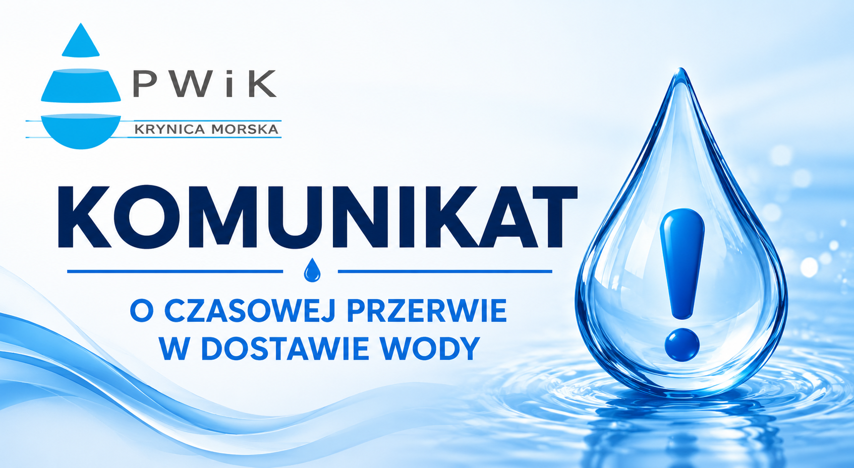 Czasowa przerwa w dostawie wody